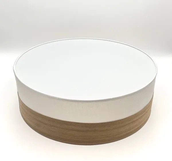 Plafonieră SIRJA WOOD 2xE27/15W/230V d. 45 cm alb/stejar