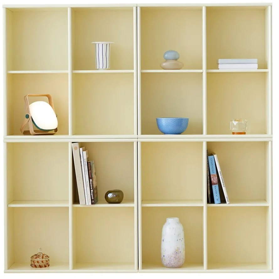 Bibliotecă galben-deschis suspendată 70x70 cm Mistral – Hammel Furniture