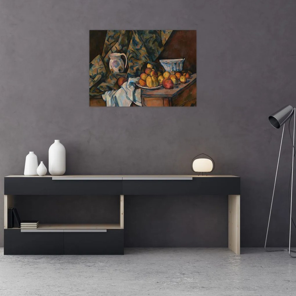 Tablou - Paul Cézanne, Still Life with Apples and Peaches, reproducere (70x50 cm)