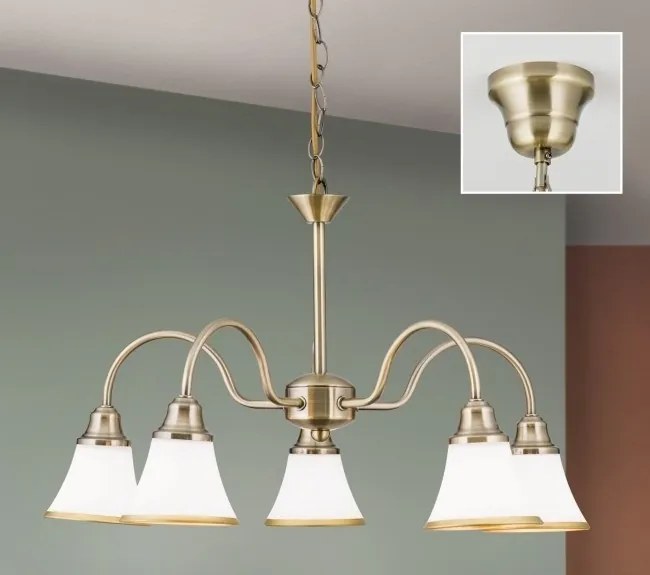 Candelabru stil clasic cu 5 brate Maja LU 1700/5 Patina OR