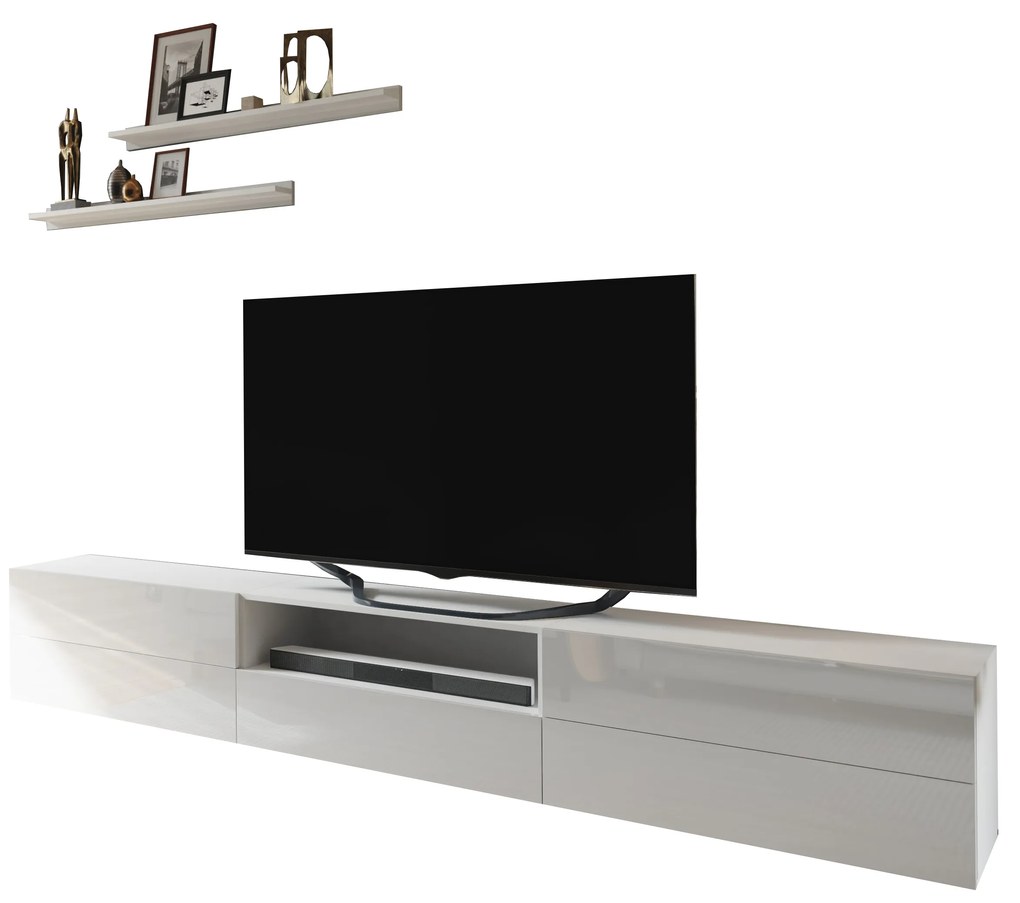 Mobilier living Berny 28 (alb + alb lucios). 1036090