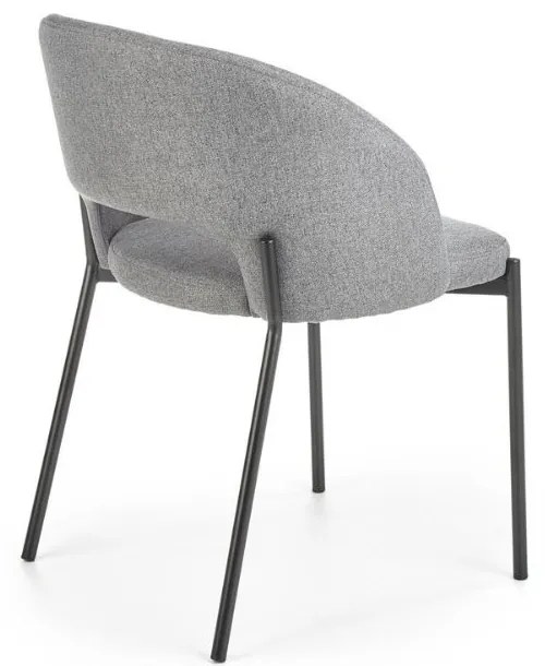 Scaun de bucaterie Alanna, gri/negru