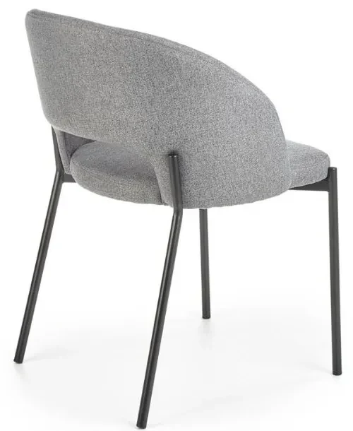 Scaun de bucaterie Alanna, gri/negru