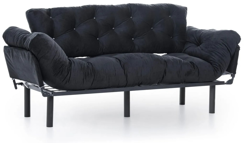 Canapea trei locuri Nitty (negru). 1072236