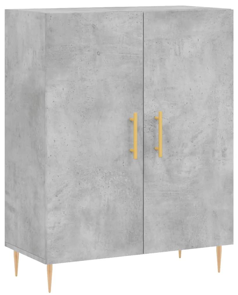 827712 vidaXL Dulap, gri beton, 69,5x34x90 cm, lemn compozit