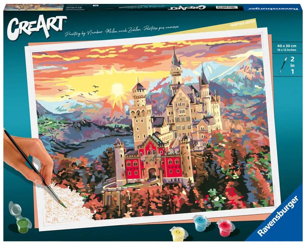 CREART PICTURA PE NUMERE PENTRU ADULTI CASTEL DE BASM - RAVENSBURGER (RVSPBN20278)