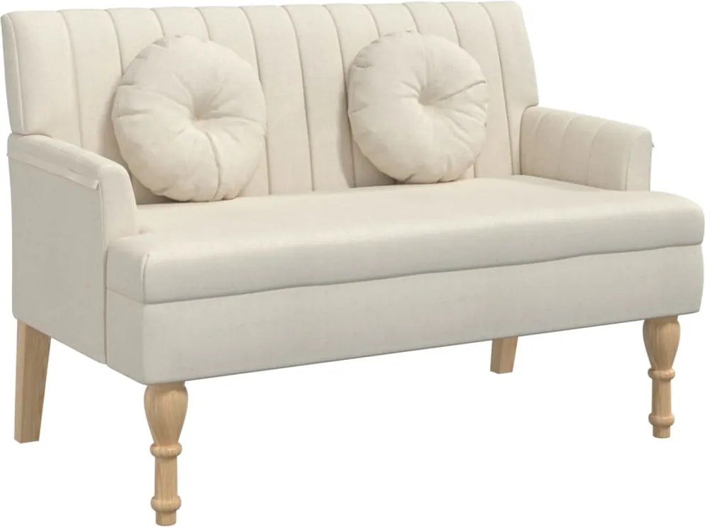 vidaXL Banchetă cu perne, 113x64,5x75,5 cm, in