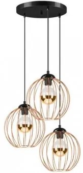 Suspensie vintage 3 becuri E27 Zoya 45436 Lamkur