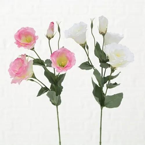 Floare artificiala Sissy Alb / Roz, H54 cm