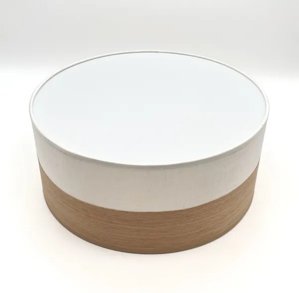 Plafonieră SIRJA WOOD 1xE27/15W/230V d. 35 cm alb/stejar