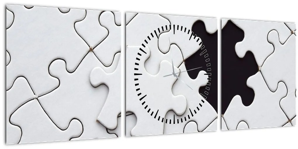 Tablou cu puzzle (cu ceas) (90x30 cm)