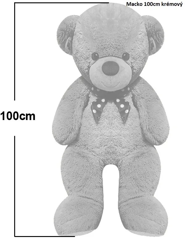 Monzana Urs mare de pluș BENY, 100cm, crem