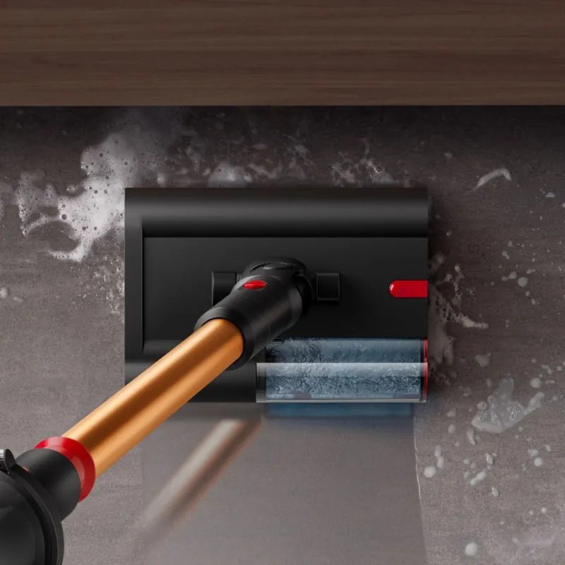 Aspirator vertical Dyson V16 Piston Submarine 492969-01, 315AW, 900W, 1.3L, 70 min, CleanCompaktor™, Hyperdymium™, Umed/uscat, HEPA, LCD, Negru/Cupru