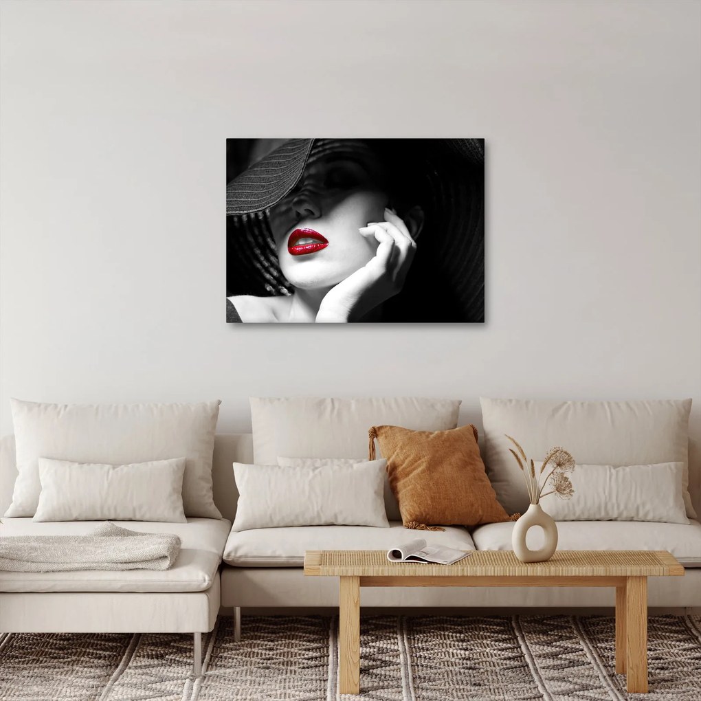 Tablou - Femeie cu pălărie (70x50 cm)