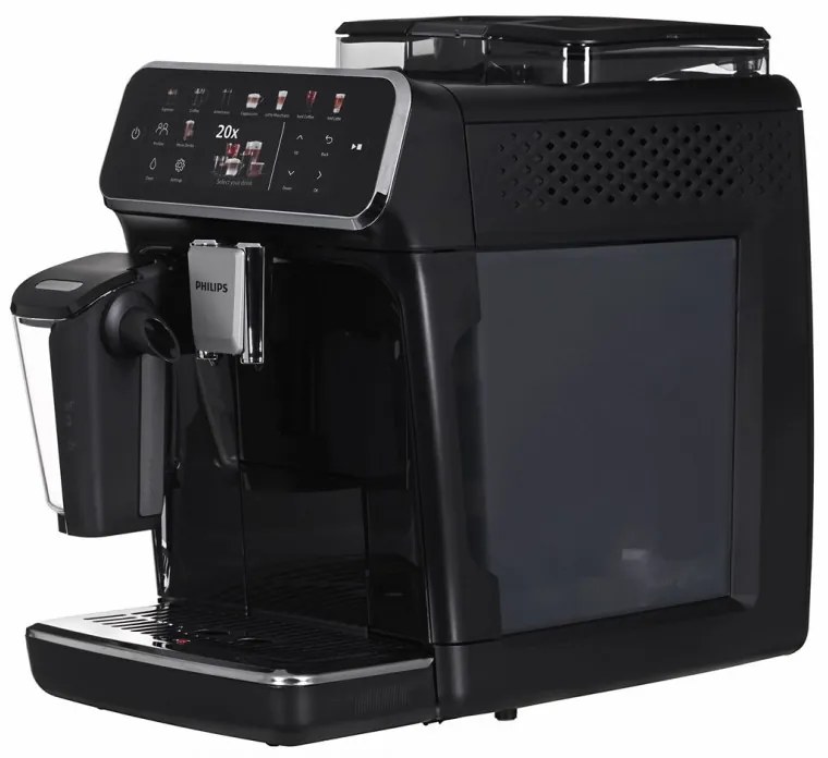 Espressor automat Philips EP5541/50 5500 LatteGo, 1500W, 15 bar, 1,8 L, Rasnita ceramica cu 12 treote, TFT, AquaClean, SilentBrew, AromaExtract, ExtraShot, Negru