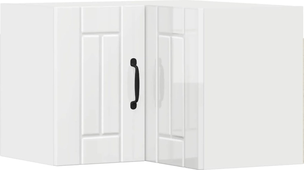 vidaXL Dulap de bucătărie Alb lucios 57 x 57 x 40 cm Lemn compozit