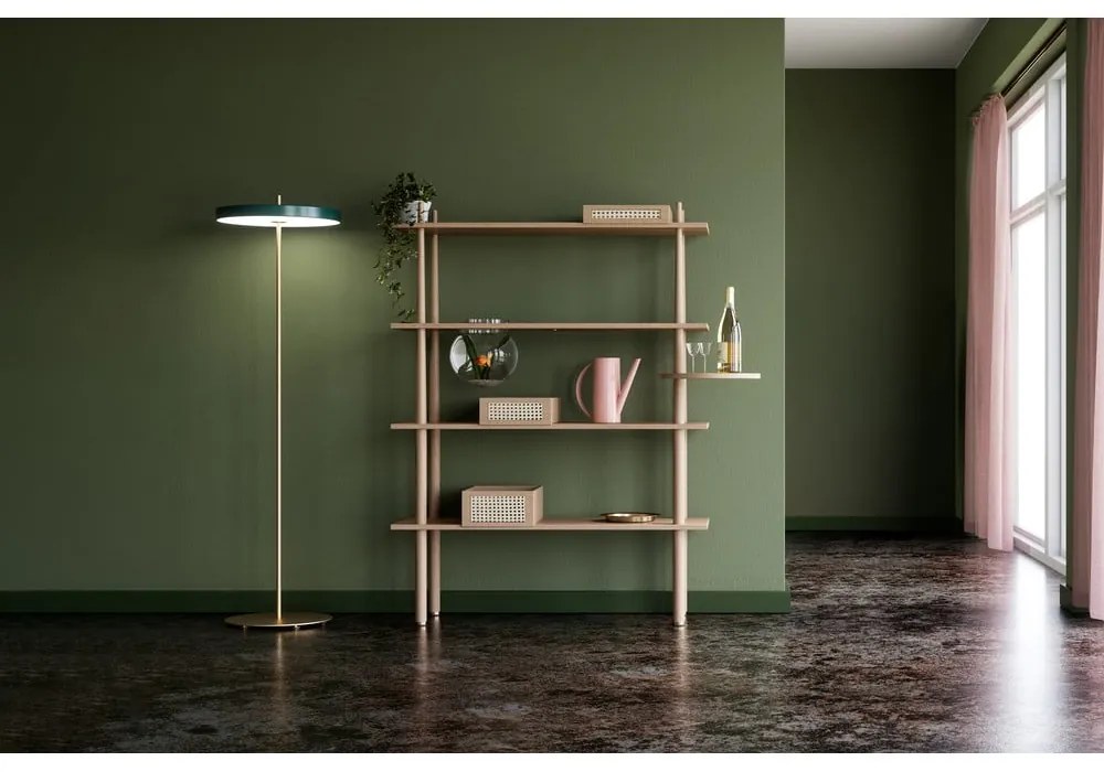 Lampadar verde închis LED cu intensitate reglabilă cu abajur din metal (înălțime 151 cm) Asteria Floor – UMAGE