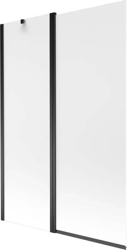 Mexen Flip paravan pentru cadă 2-panouri 120 x 150 cm, mat, negru - 894-120-101-70-30