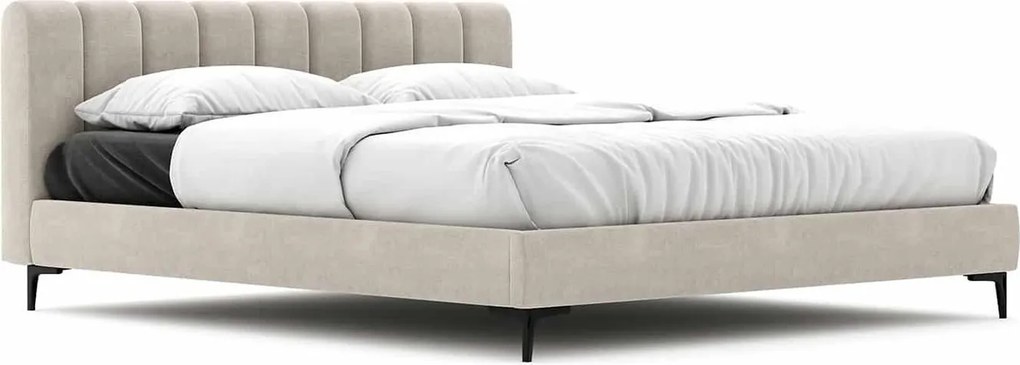 Pat Less Tapitat cu Saltea 120/140/160/180x200cm - 120x200