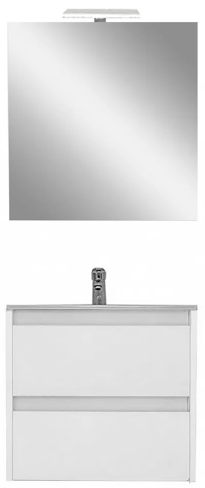 Mobilier complet de baie Porto Prime 60, alb