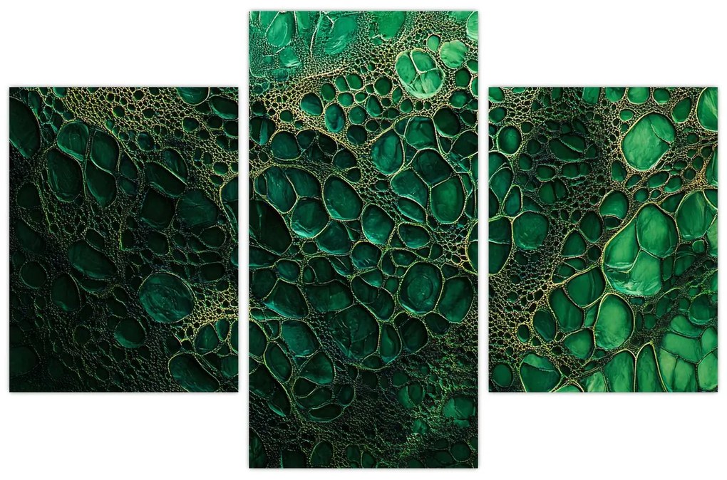 Tablou - Imagine microscopică verde (90x60 cm)