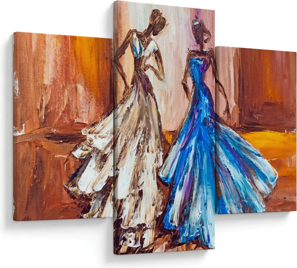 Tablou - Dansatoare, pictură în ulei (90x60 cm)
