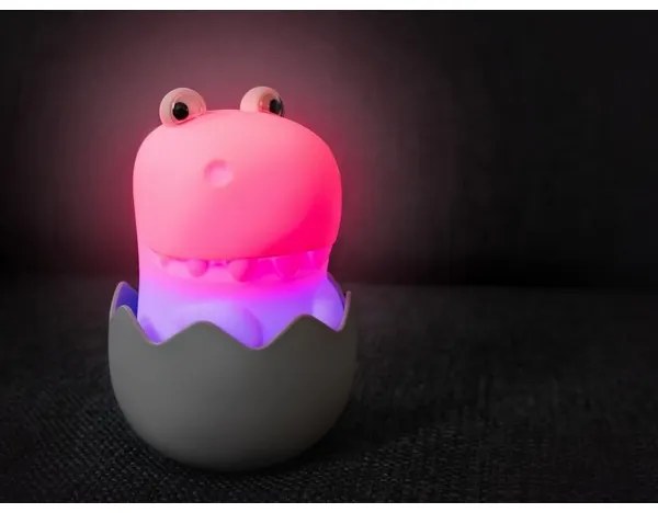 Lampă LED RGB tactilă reîncărcabilă dimabilă pentru copii MegaLight DIGGY DINO LED/5V