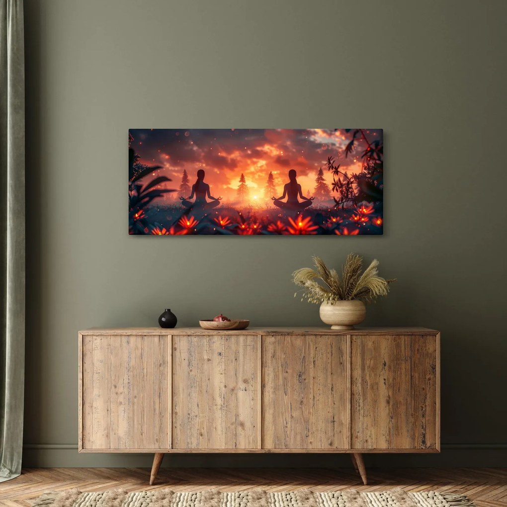 Tablou - Yoga în natură (120x50 cm)