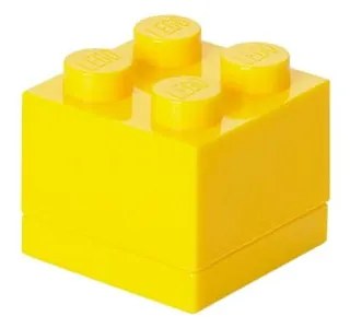 Cutie depozitare LEGO® Mini Box Yellow, galben