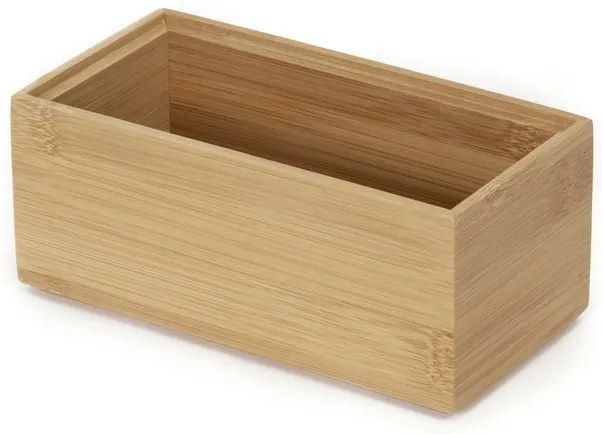 Organizator Compactor Bamboo Box, 15 x 7,5 x 6,5 cm, lemn natural