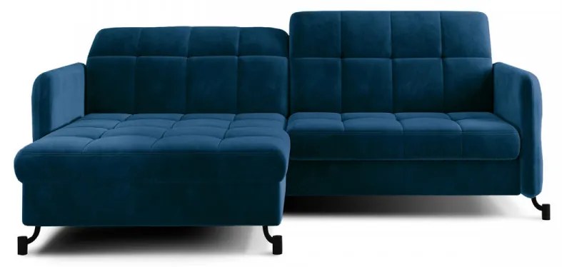 Canapea extensibila cu spatiu pentru depozitare, 225x105x160 cm, Lorelle L02, Eltap (Culoare: Albastru inchis / Kronos 09)