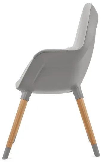 KINDERKRAFT - Scaun de masă pentru copii 2în1 FINI2 fag/gri