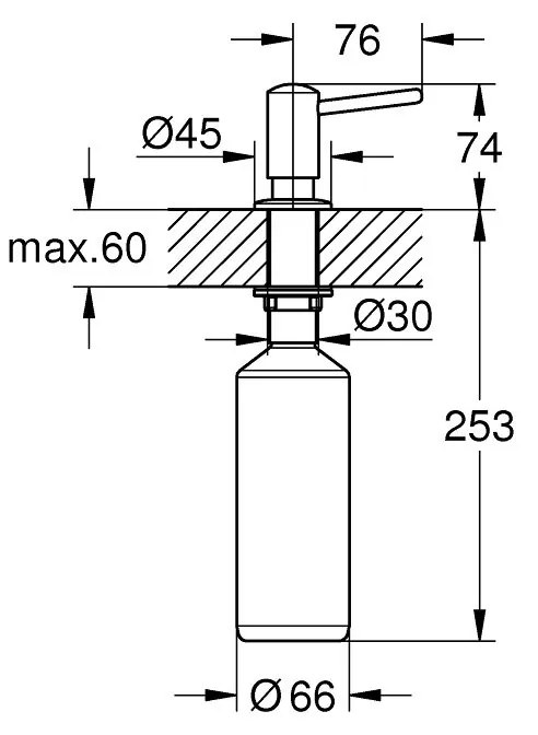 Grohe Contemporary dozator de lichid SuperSteel 40536DC0