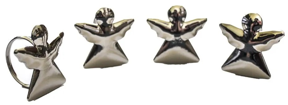 Set de inele pentru șervețele 4 buc. din metal Angel – Dakls