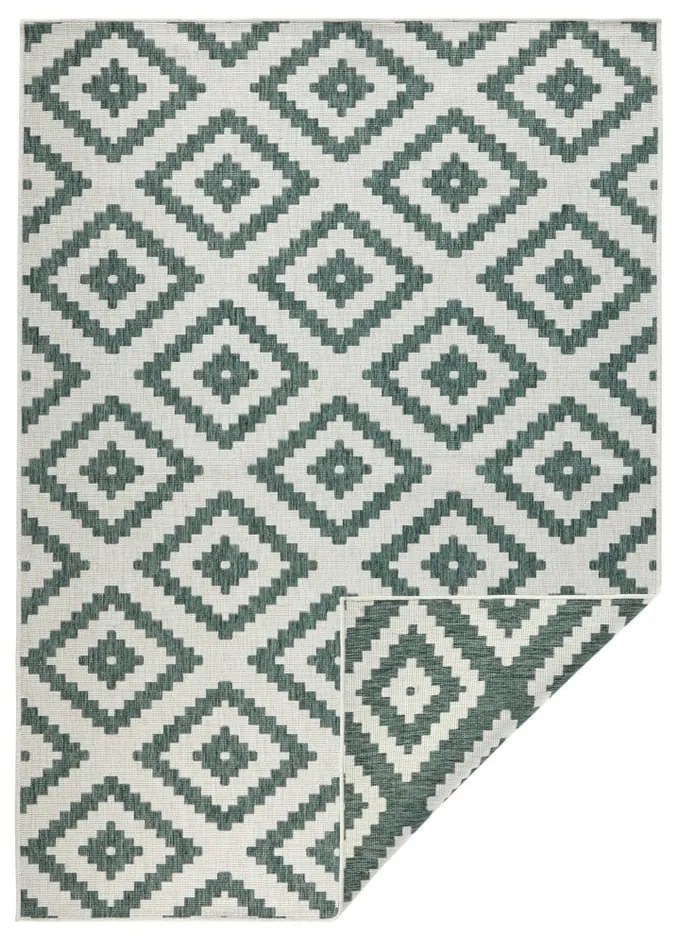 Covor adecvat pentru exterior NORTHRUGS Malta, 160 x 230 cm, verde - crem