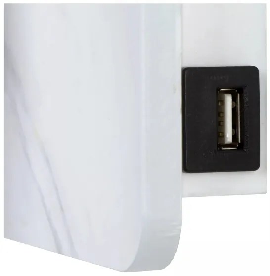 Spot LED de perete Lucide 77282/03/31 OREGON LED/4W/230V USB alb