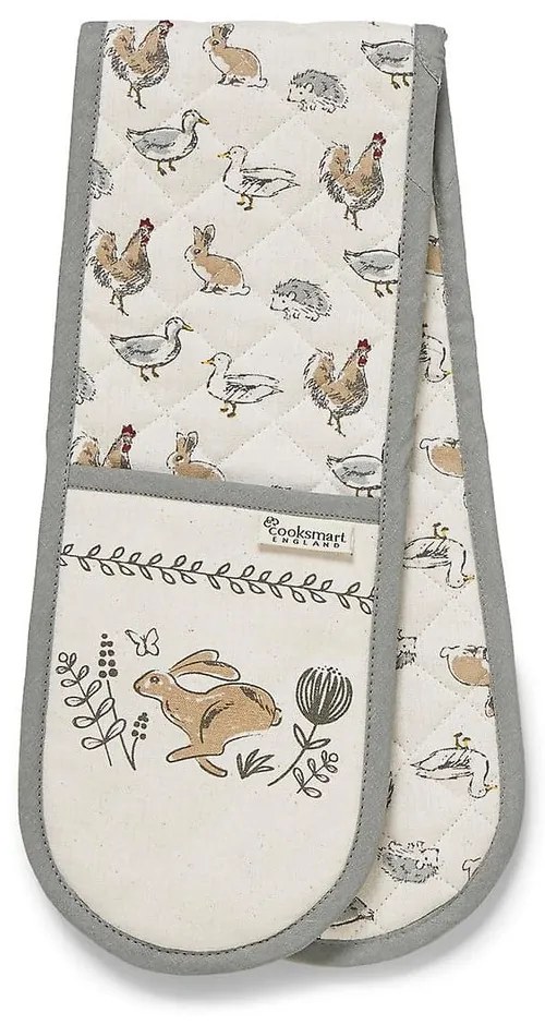 Suport dublu din bumbac Cooksmart ® Country Animals