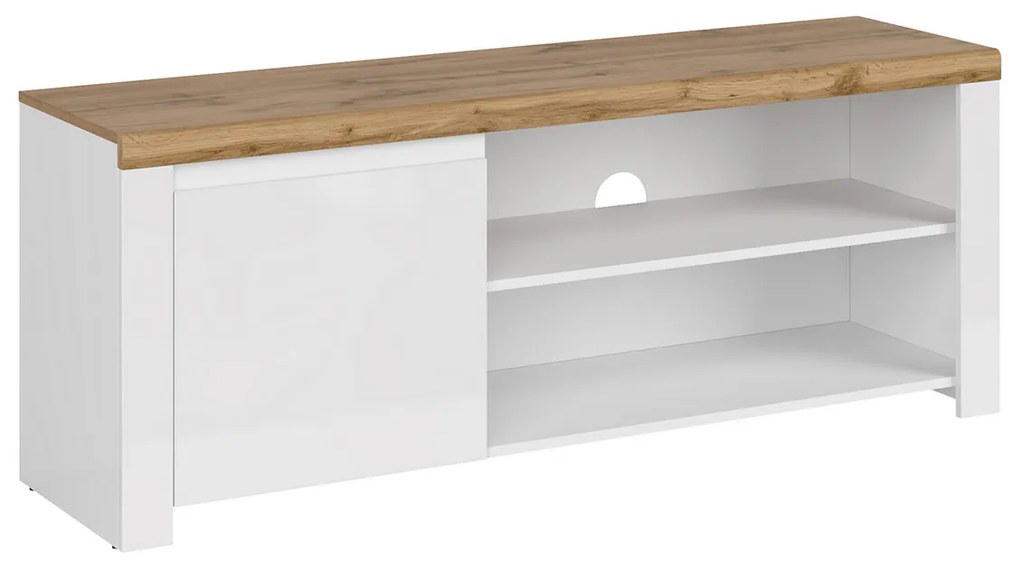 Măsuță TV VILGO 1D160, alb lucios