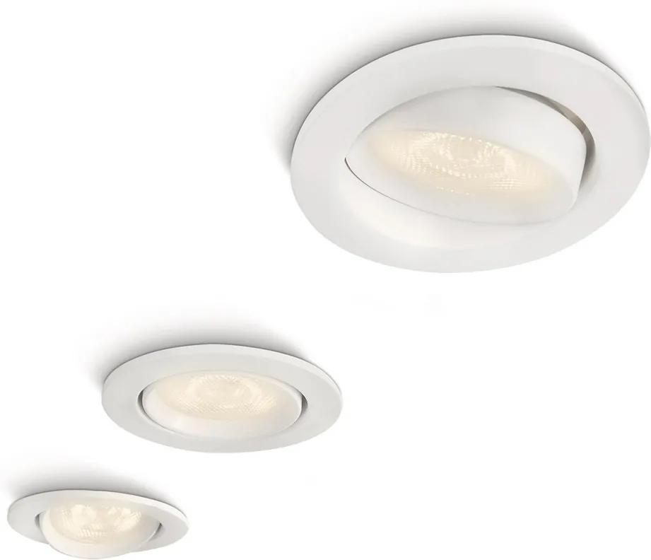 Philips 59030/31/16-4W - SET 3x Lampă încastrată LED ELLIPSE 3xLED/4W/230V alb