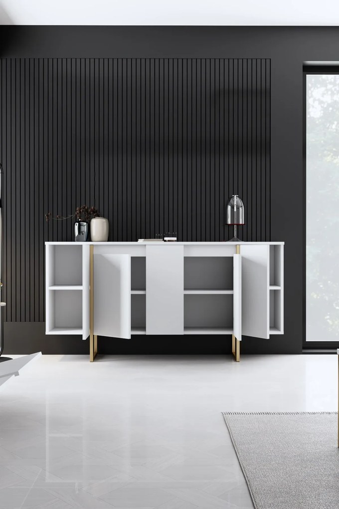 Dulap Luna (Alb + Auriu). 1073571