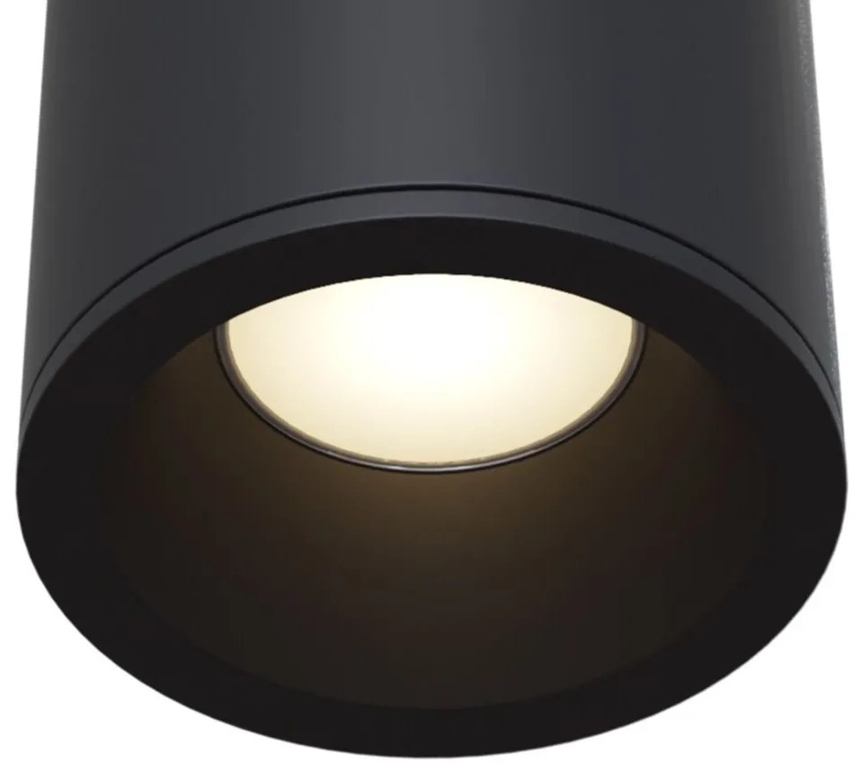 Spot aplicat, plafoniera pentru baie design modern IP65 Zoom negru 8,5cm