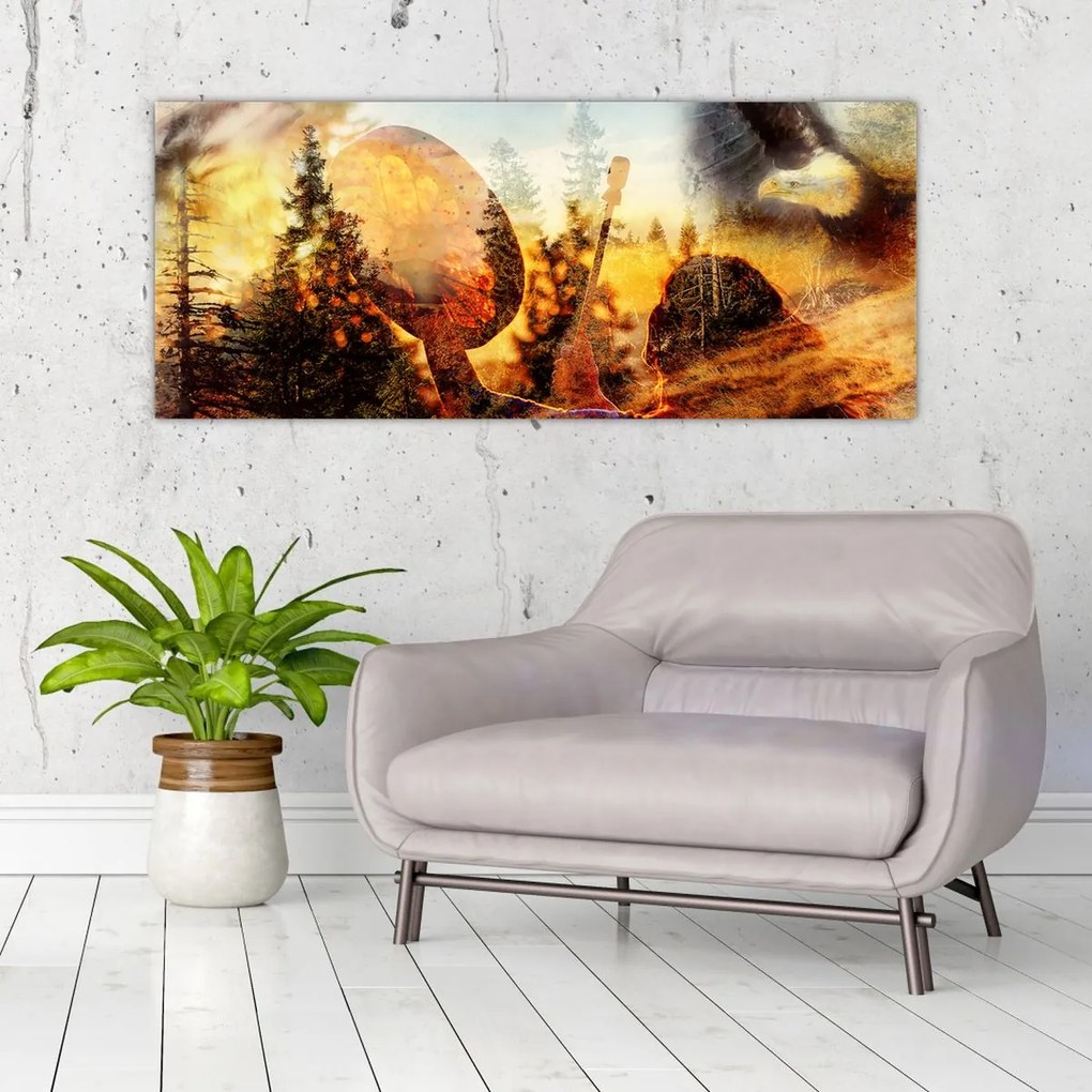 Tablou - Motiv șamanic (120x50 cm)