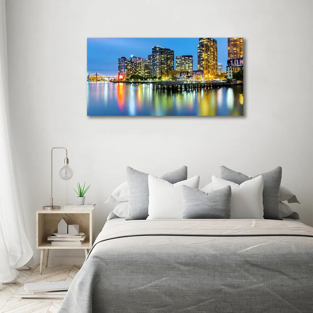 Imprimare tablou canvas New york, pe timp de noapte