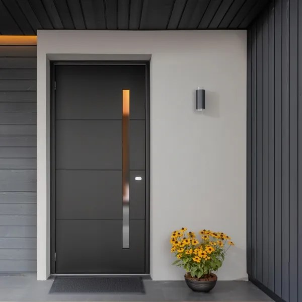 Brilagi - Aplica de perete LED RGBW pentru exterior MATERA, 2x GU10, 4,8W, 230V, antracit, IP54