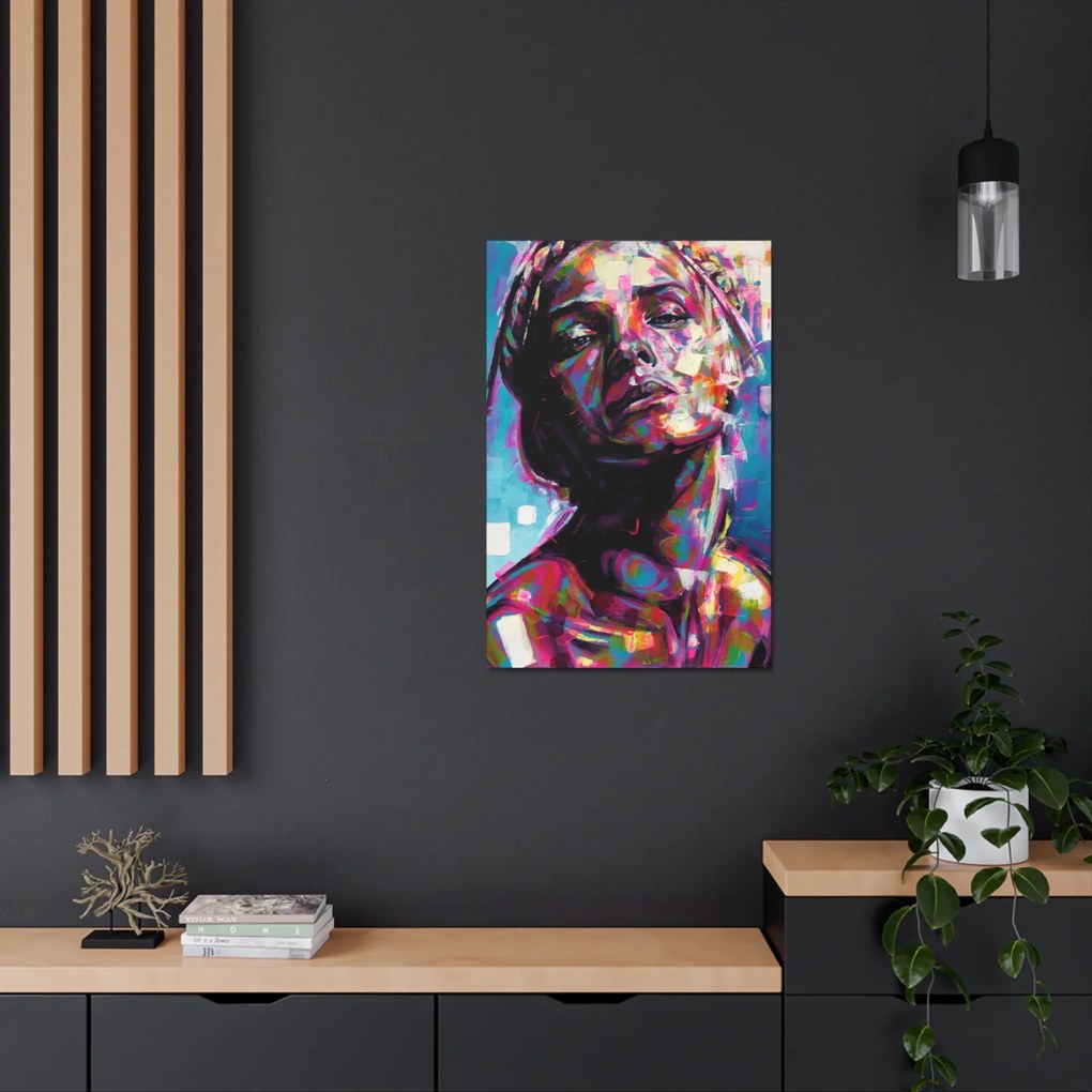 Tablou Canvas African Color Paint 90x60 cm