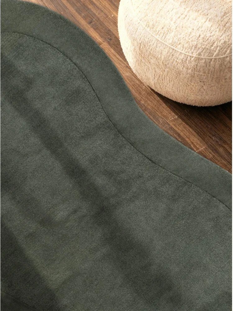 Covor verde închis țesut manual din amestesc de lână 125x200 cm Kari Organic – Villeroy&amp;Boch