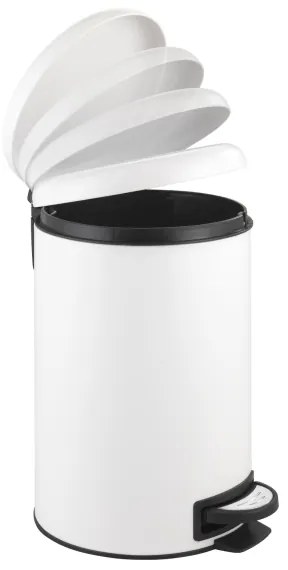 WENKO 22707100 - Coș de gunoi LEMAN 25x38 cm alb/negru
