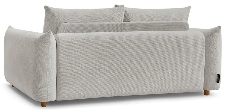 Canapea gri deschis extensibilă 214 cm Ernest – Bobochic Paris