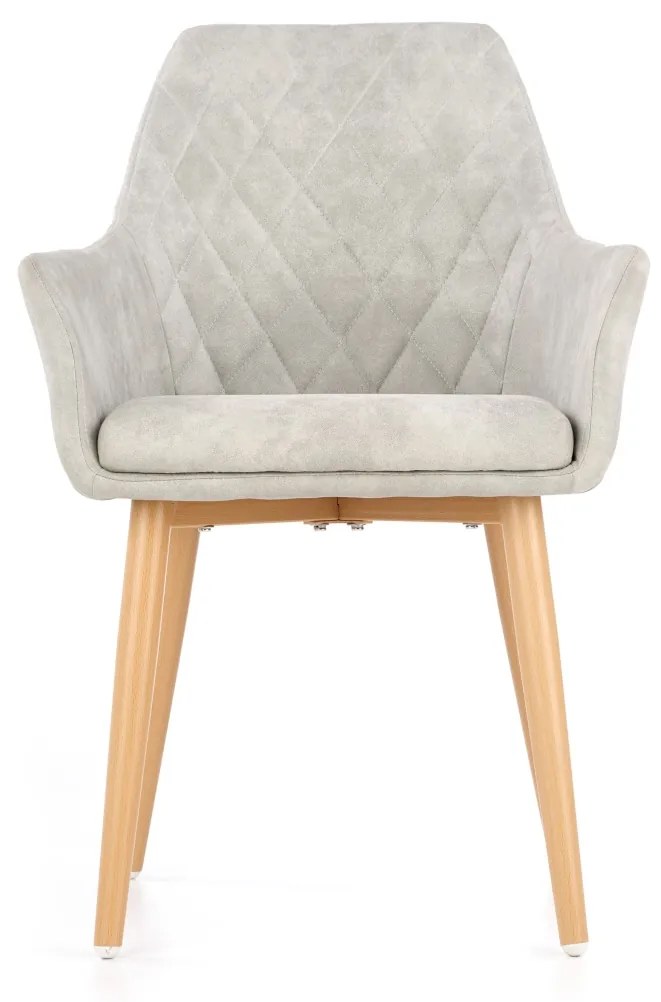Scaun tapitat K287 gri - H 85 cm