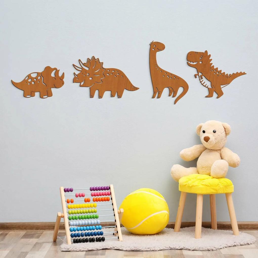 DUBLEZ | Autocolante de perete pentru camera copiilor - Dinozauri jucăuși